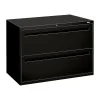File Cabinets*HON Brigade 700 Series 2-Drawer Lateral File Cabinet, Locking, Black, Letter/Legal, 42"W (H792.L.P)