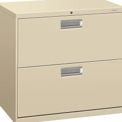 File Cabinets*HON ® Brigade® 600 Series Lateral, 2-Drawer, Putty, 19.25"D
