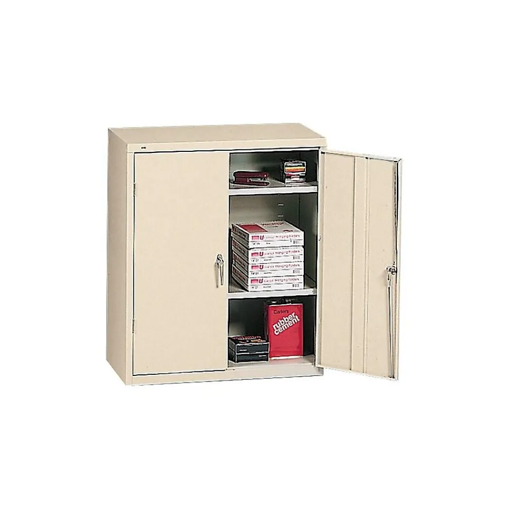Storage Cabinets*HON Brigade 42" Steel Storage Cabinet with 3 Shelves, Putty (SC1842L)