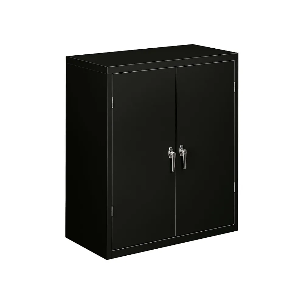 Storage Cabinets*HON Brigade 42" Steel Storage Cabinet with 3 Shelves, Black (SC1842P)