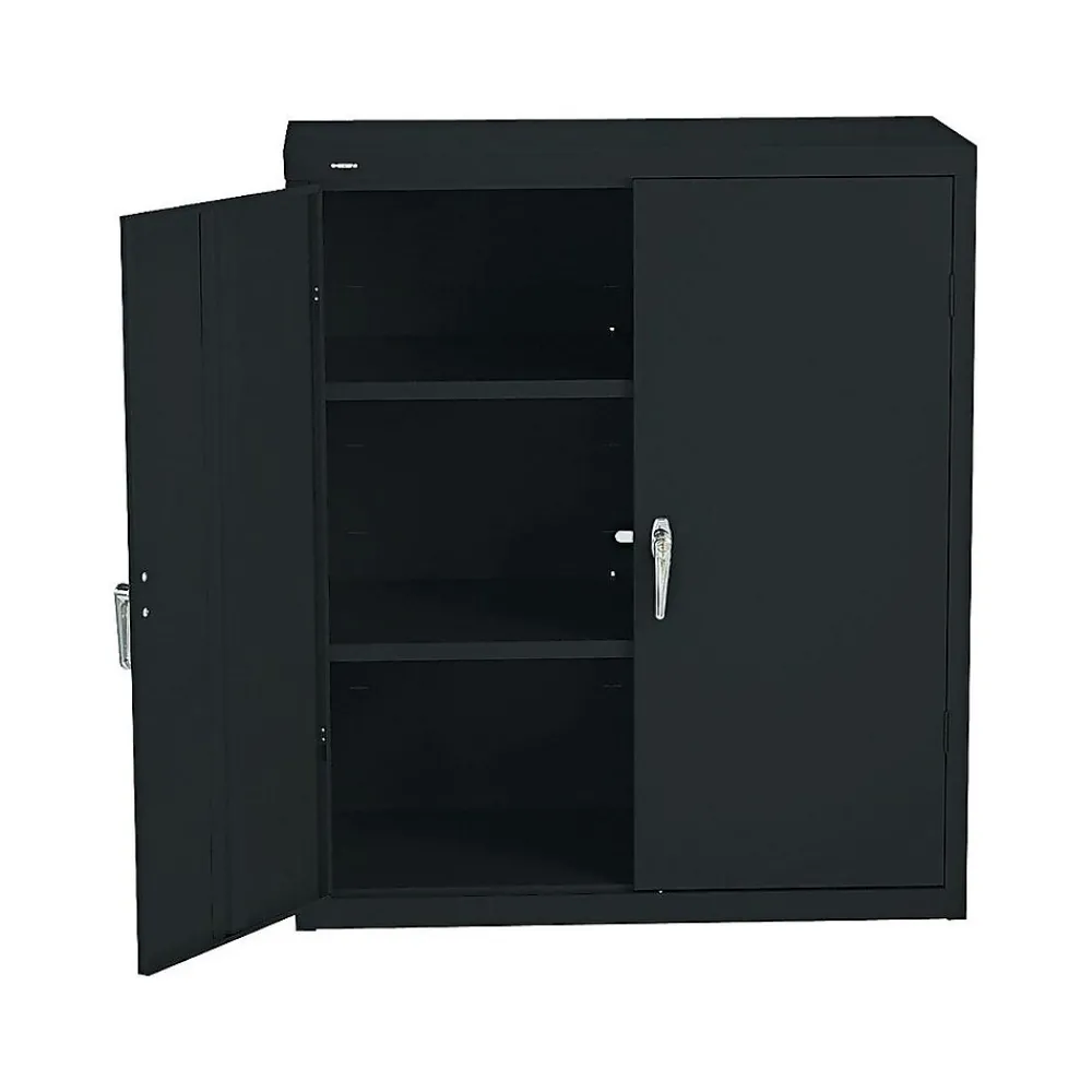 Storage Cabinets*HON Brigade 42" Steel Storage Cabinet with 3 Shelves, Black (SC1842P)