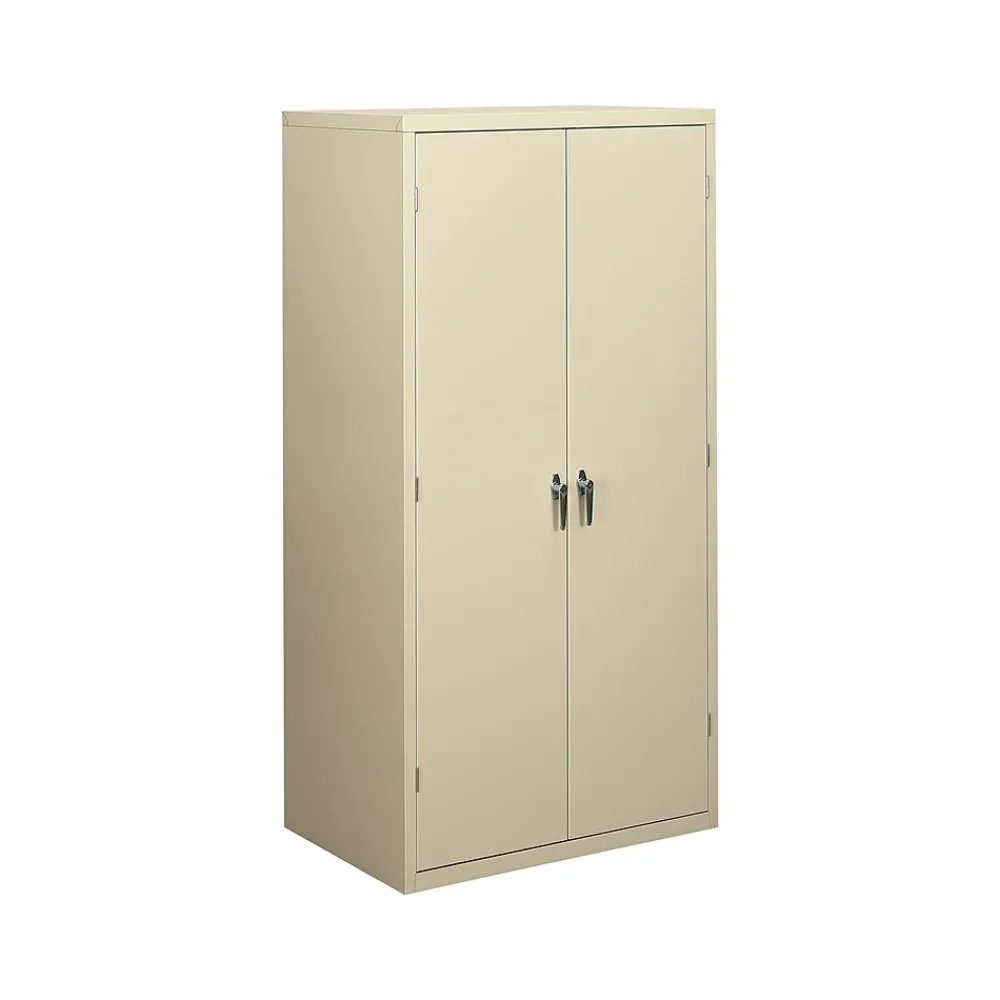 Storage Cabinets*HON Brigade 72" Steel Storage Cabinet with 5 Shelves, Putty (SC2472L)