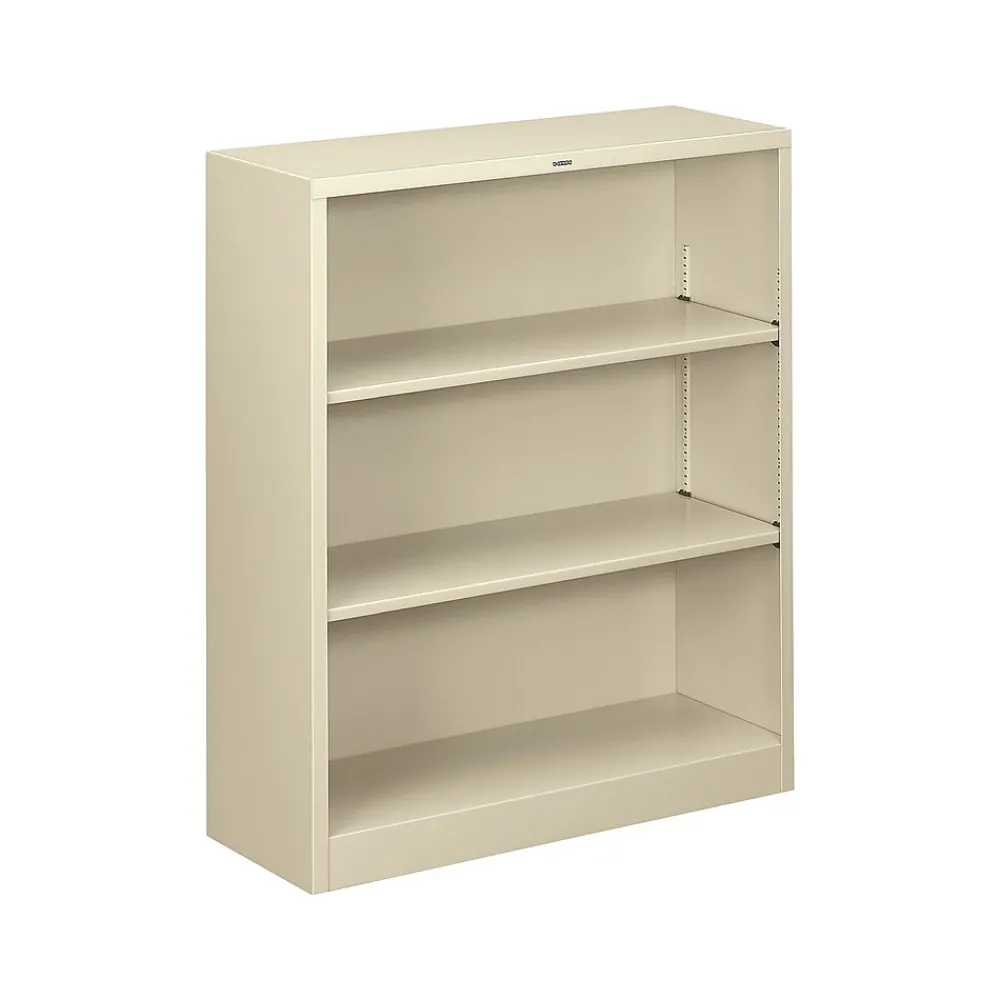Bookcases*HON Brigade 3-Shelf 41"H Bookcase, Putty Steel(HS42ABCL)