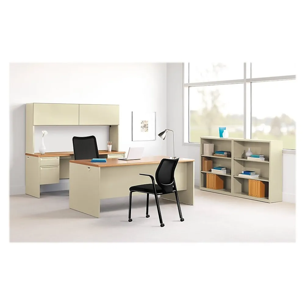 Bookcases*HON Brigade 3-Shelf 41"H Bookcase, Putty Steel(HS42ABCL)