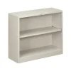 Bookcases*HON Brigade 2-Shelf Standard Bookcase, Light gray (S30ABCQ)