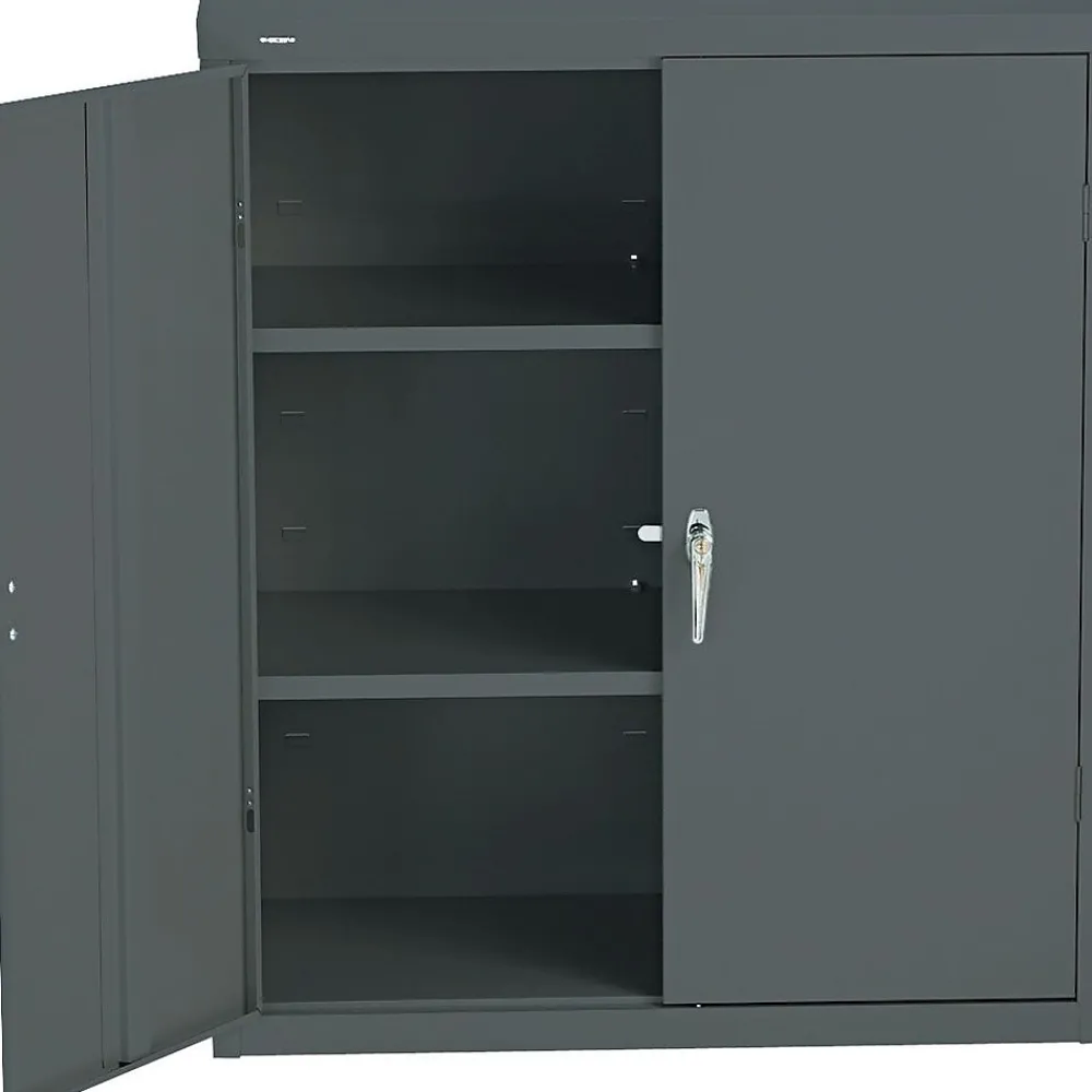Storage Cabinets*HON ® Brigade® Steel Storage Cabinet, Assembled, 42Hx36Wx18D", Charcoal (SC1842S)