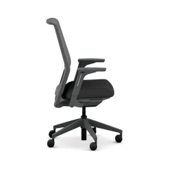 Office Chairs*HON Cipher Mesh/Fabric Swivel Task Chair, Black/Charcoal (HCFRT.STC.H.S.IC.CU10.TC00.AL.ST.SB.S)