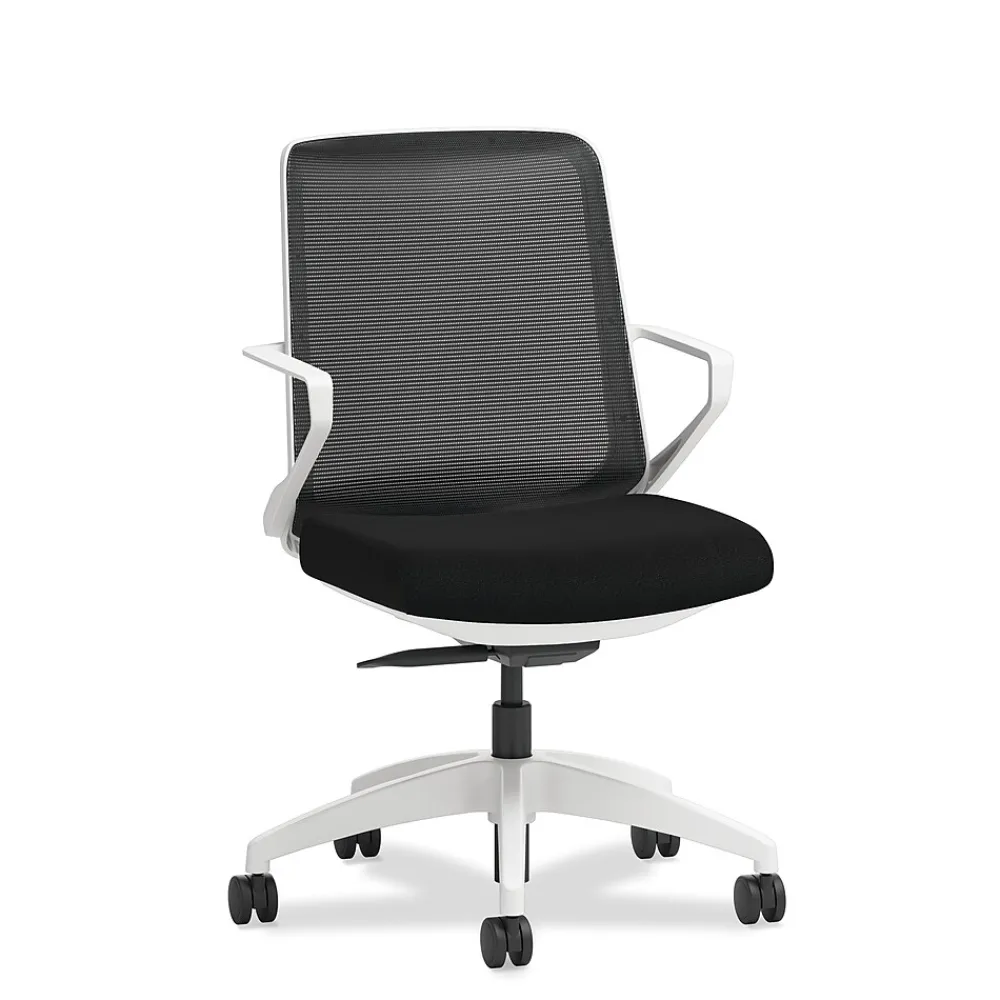 Office Chairs*HON Cliq Polyester Swivel Task Chair, Black/Centurion Black (CLQIMCU10DW)