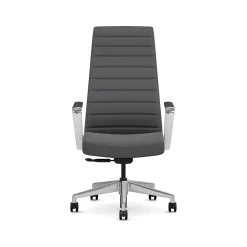 Office Chairs*HON Cofi Fabric Swivel Executive Chair, Graphite/Polished Aluminum (HCFEU.W0.STC.P.H.UR93.CHSTC09.PA)