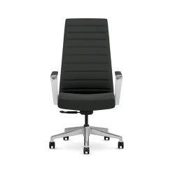 Office Chairs*HON Cofi Fabric Swivel Executive Chair, Black/Polished Aluminum (HCFEU.W0.STC.P.H.UR10.CHSTC09.PA)