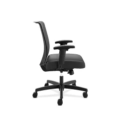 Office Chairs*HON Convergence Vinyl Task Chair with Seat Slide, Adjustable Arms, Black (CMY1AUR10)