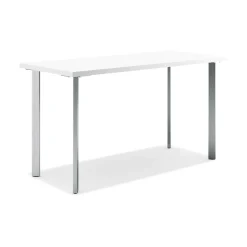 Computer Desks*HON Coze 54"W Desk, Designer and Silver (RPL2454DWP6) White