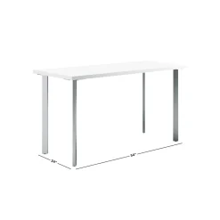 Computer Desks*HON Coze 54"W Desk, Designer and Silver (RPL2454DWP6) White