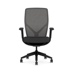 Office Chairs*HON Flexion Fabric/Mesh Swivel Task Chair, Black (HFXT1.F0.STC.A.H.IM.CU10.NL.SB.T)
