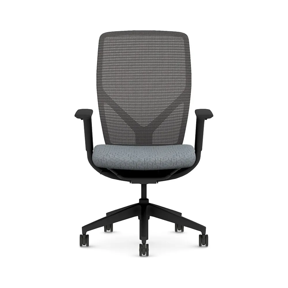 Office Chairs*HON Flexion Fabric/Mesh Task Chair, Basalt/Black (HFXT1.F0.STC.A.H.IM.APX25.NL.SB.T)