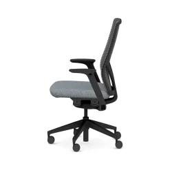 Office Chairs*HON Flexion Fabric/Mesh Task Chair, Basalt/Black (HFXT1.F0.STC.A.H.IM.APX25.NL.SB.T)
