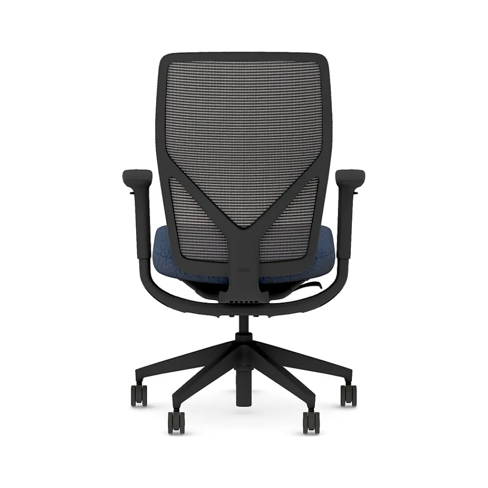 Office Chairs*HON Flexion Fabric/Mesh Task Chair, Black/Navy (HFXT1.F0.STC.A.H.IM.APX13.NL.SB.T)