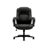 Office Chairs*HON High-Back Chair, Fixed Arms, Black Vinyl (BSXVL402EN11)