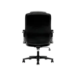 Office Chairs*HON High-Back Chair, Fixed Arms, Black Vinyl (BSXVL402EN11)