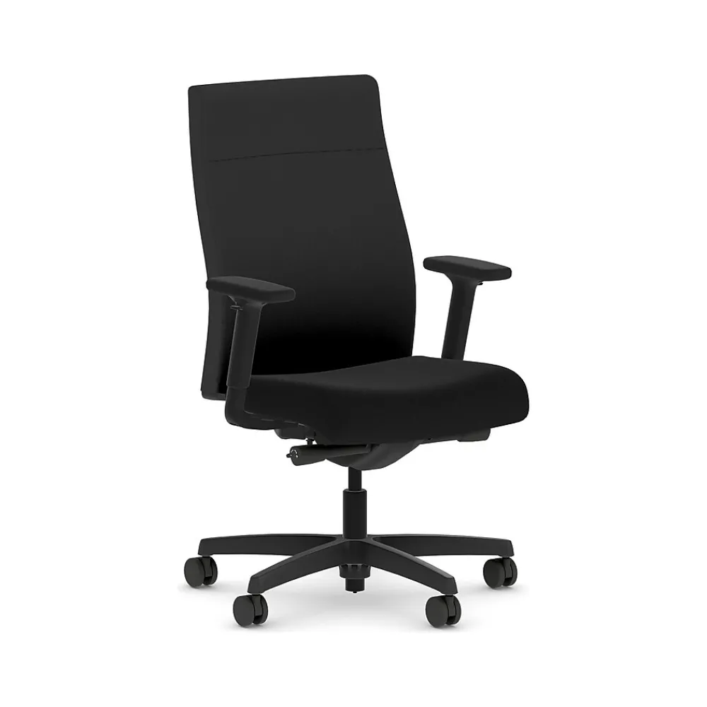 Office Chairs*HON Ignition 2.0 Fabric Swivel Task Chair, Black (HIWMUKD.Y2.A.H.CU10.NL.SB.T)