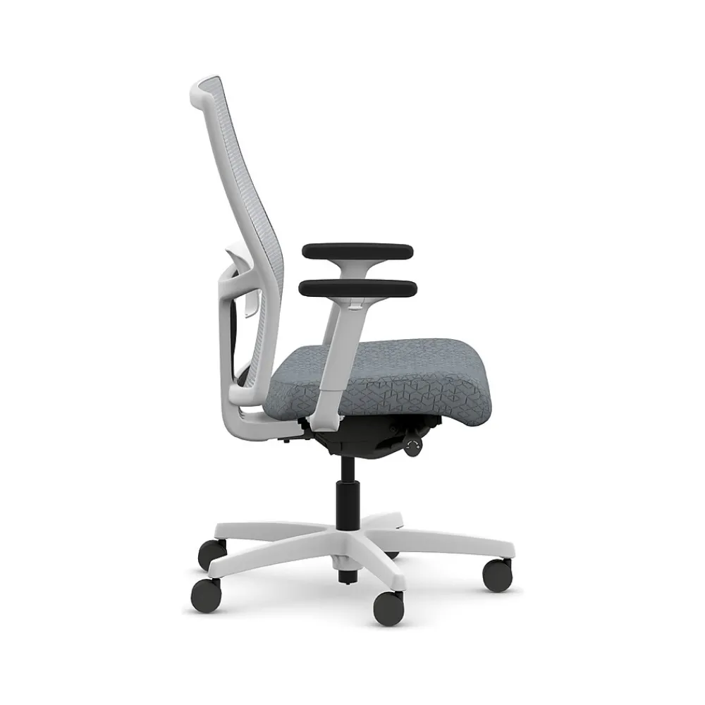 Office Chairs*HON Ignition 2.0 Fabric/Mesh Swivel Task Chair, Basalt/Designer White (HIWMMKD.Y2.A.H.IF.APX25.DW.SB.DWX)
