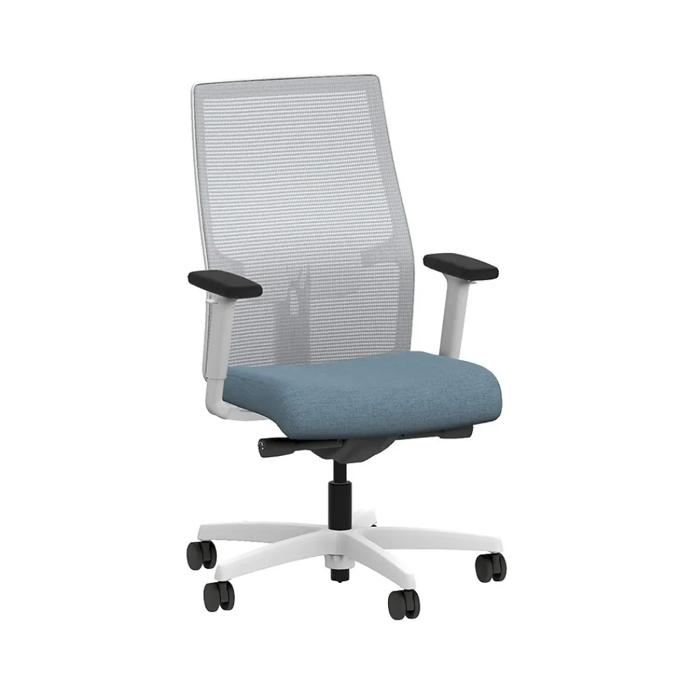 Office Chairs*HON Ignition 2.0 Fabric/Mesh Swivel Task Chair, Carolina/Designer White (HIWMMKD.Y2.A.H.IF.HAML21.DW.SB.DWX)