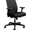 Office Chairs*HON Ignition ilira-Stretch Mesh Back Task Chair, Synchro-Tilt Control With Seat Slider, 26"W x 26.5"D, 26"W x 40.5"H, Black