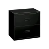 File Cabinets*HON Lateral File, 2 Drawers, Molded Pull, 30"W, Black Finish (BSX432LP)