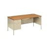 Computer Desks*HON Metro Classic HP3266L 66" Single Pedestal Desk, Harvest (P3266LCL)