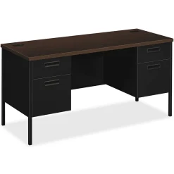 Computer Desks*HON Metro Classic 60"W Double Credenza, Mocha/Black (P3231MOP)