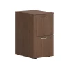 File Cabinets*HON Mod 2-Drawer Mobile Vertical File Cabinet, Letter/Legal Size, Lockable, 28"H x 15"W x 20"D, Slate Teak (PLPMFFLS1)