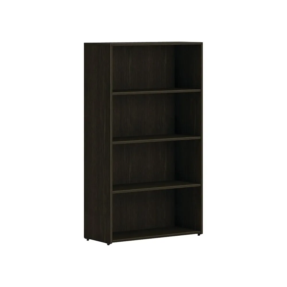 Bookcases*HON Mod 4-Shelf 53"H Bookcase, Java Oak (HLPLBC3013B4.LJA1)