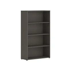 Bookcases*HON Mod 4-Shelf 53"H Bookcase, Slate Teak (HLPLBC3013B4.LSL1)