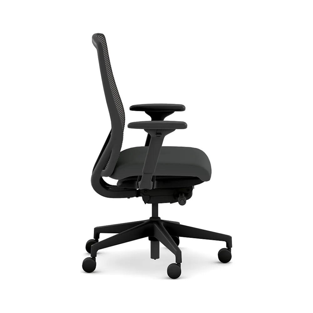 Office Chairs*HON Nucleus Fabric/Mesh Swivel Task Chair, Black (HNR1KD.Y2.STC.A.H.IM.UR10.BL.SB.T)