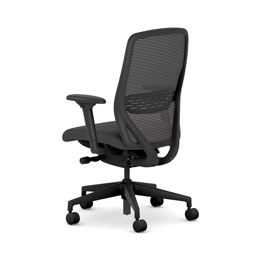 Office Chairs*HON Nucleus Fabric/Mesh Swivel Task Chair, Black (HNR1KD.Y2.STC.A.H.IM.UR10.BL.SB.T)