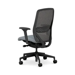 Office Chairs*HON Nucleus Fabric/Mesh Swivel Task Chair, Basalt/Black (HNR1KD.Y2.STC.A.H.IM.APX25.BL.SB.T)