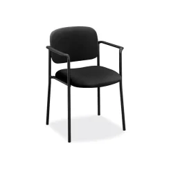 Folding & Stacking*HON Scatter Fabric Stacking Guest Chair, Fixed Arms, Black (BSXVL616VA10)