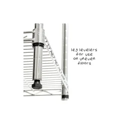 Shelving*Honey-Can-Do Mini Microwaveable Shelf w/MDF Top, Chrome (SHF-09256)