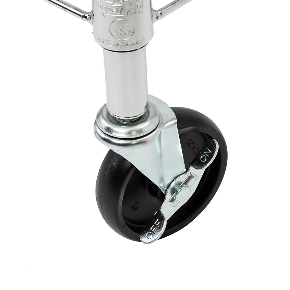 Shelving*Honey-Can-Do Rolling Closet with Garment Bar and Shelves, 18"W, Chrome (SHF-01567)