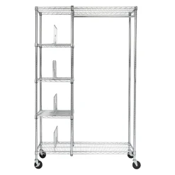 Shelving*Honey-Can-Do Rolling Closet with Garment Bar and Shelves, 18