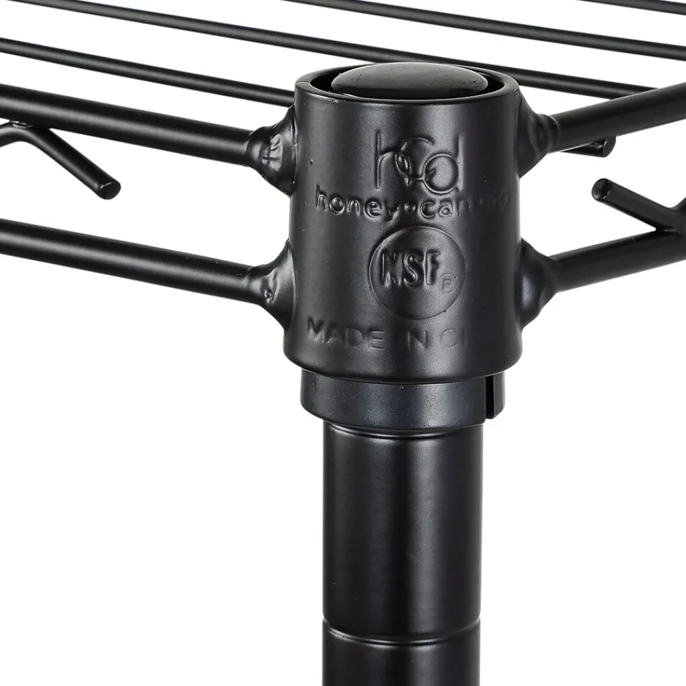 Shelving*Honey-Can-Do 6-Tier Compact Triangle Corner Shelving Unit, Black (SHF-10005)