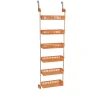 Shelving*Household Essentials OTD 6-Shelf Hanging Storage Rack, 57" x 19.25" x 6.25", Orange (2152-1)