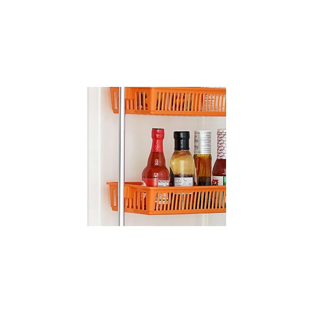 Shelving*Household Essentials OTD 6-Shelf Hanging Storage Rack, 57" x 19.25" x 6.25", Orange (2152-1)