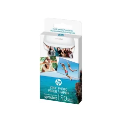 Photo Paper*HP Glossy Zink Glossy Photo Paper, 2" x 3", 50 Sheets/Pack (IZ2X350)
