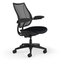 Office Chairs*Humanscale Liberty Ergonomic Fabric Swivel Task Chair, Black (L113BM10CF10XFSHNSC)