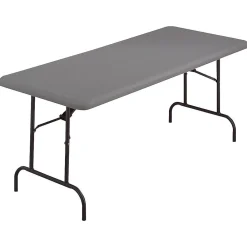 Folding Tables*ICEBERG IndestrucTable TOO 1200 Series Folding Table, 72" x 30", Charcoal (65227)