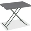 Folding Tables*ICEBERG IndestrucTable TOO Folding Table, Rectangle Top, X-shaped Base, 30" L x 20" W x 28" H, Charcoal