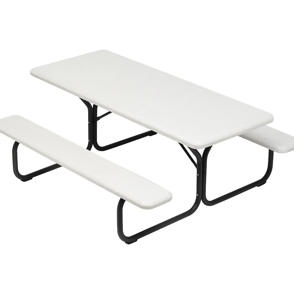 Folding Tables*ICEBERG IndestrucTable TOO 1200 Series Picnic Table, Platinum (65923)