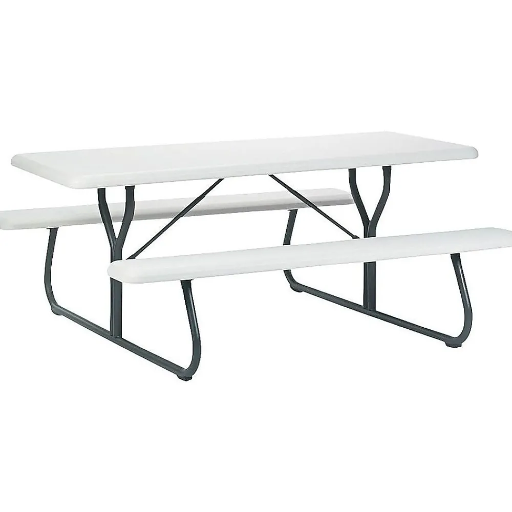 Folding Tables*ICEBERG IndestrucTable TOO 1200 Series Picnic Table, Platinum (65923)