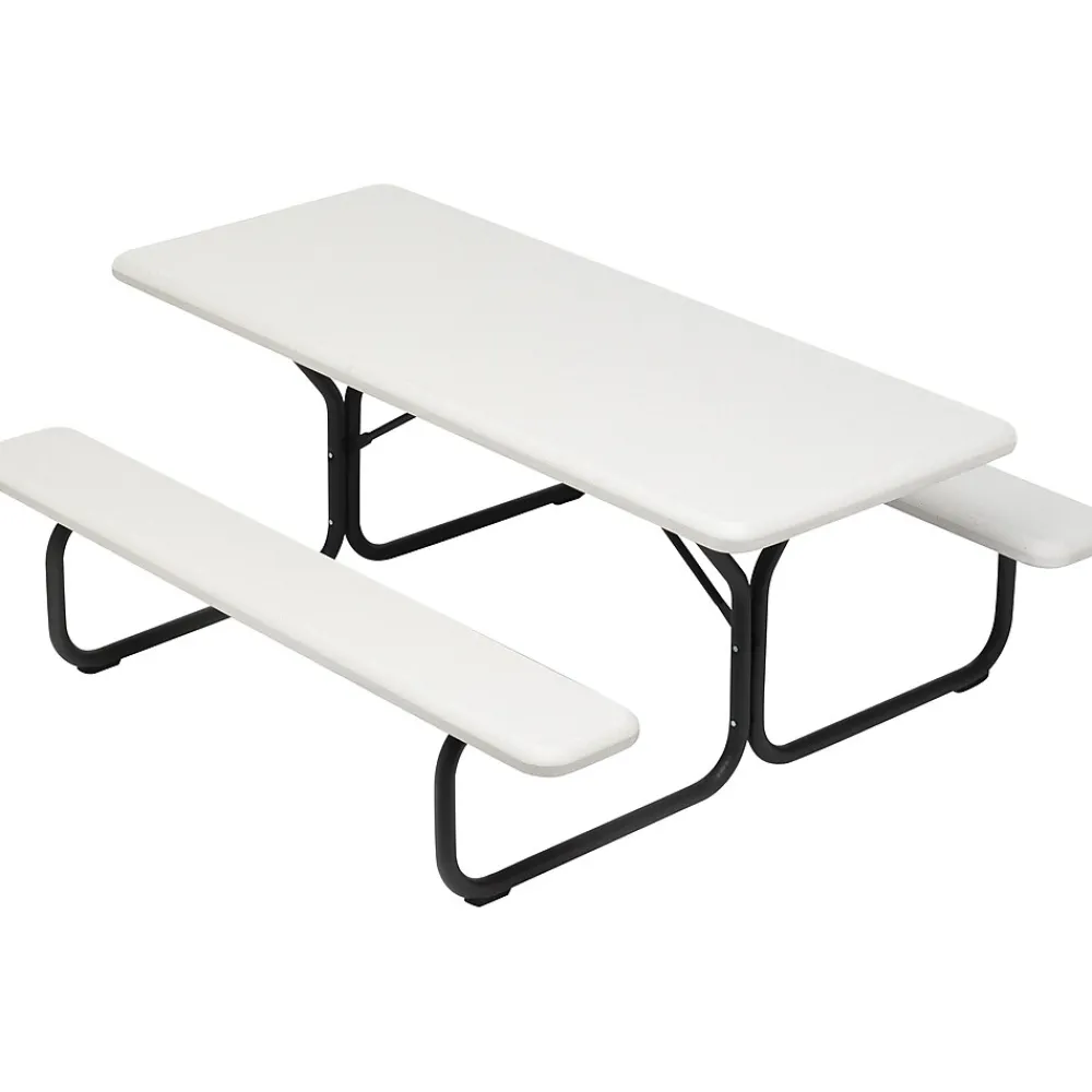 Folding Tables*ICEBERG IndestrucTable TOO 1200 Series Picnic Table, Platinum (65923)